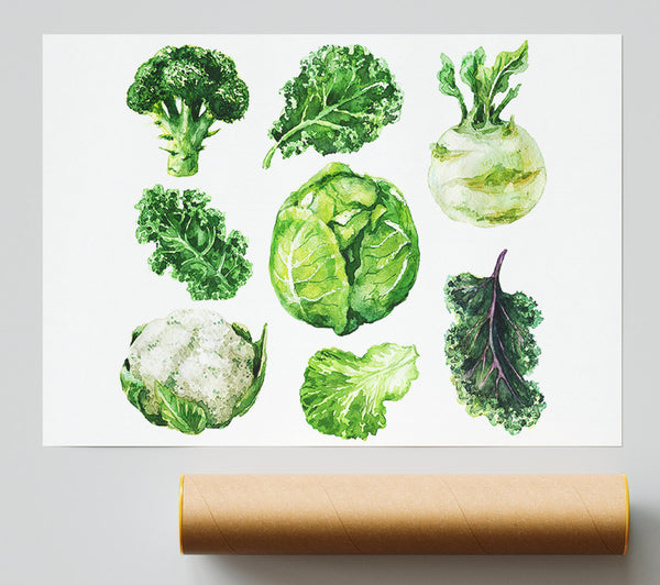 Vegetable Selection 3 Print