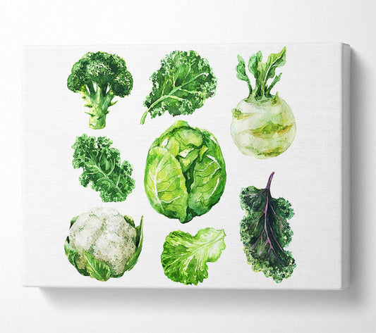Vegetable Selection 3 Canvas Wall Art