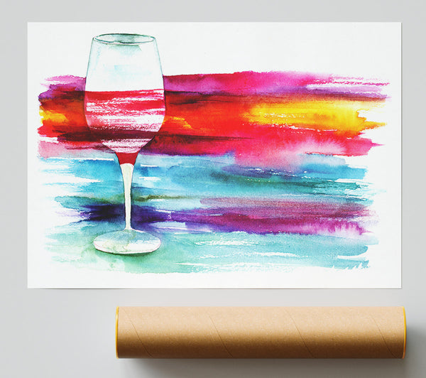 Wine Rainbow Giclee Print
