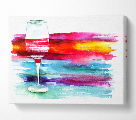 Wine Rainbow Canvas Wall Art