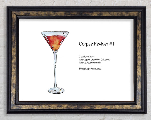 Corpse Reviver Cocktail Framed Print
