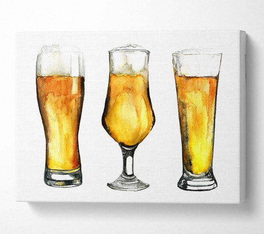 Beer Time 2 Canvas Wall Art
