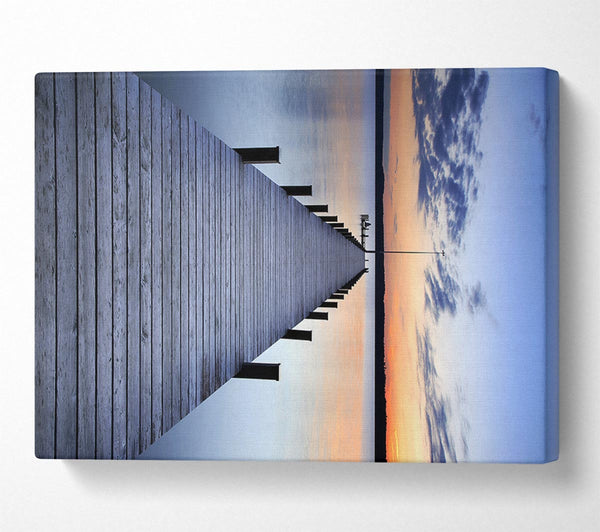  A Canvas Print of At The End Of The Pier Canvas Art
