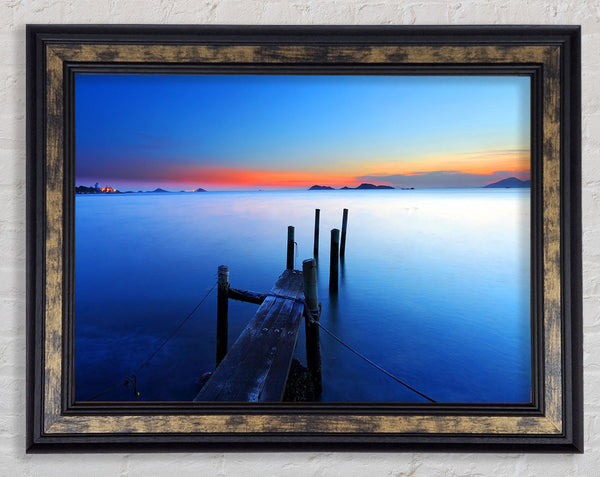 Tranquil Blues Framed Print