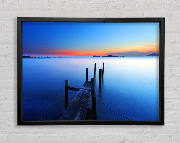 Tranquil Blues Framed Print