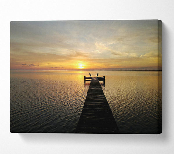  A Canvas Print of Sunset Waters 1 Canvas Print