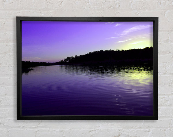 Purple Ripples Framed Print