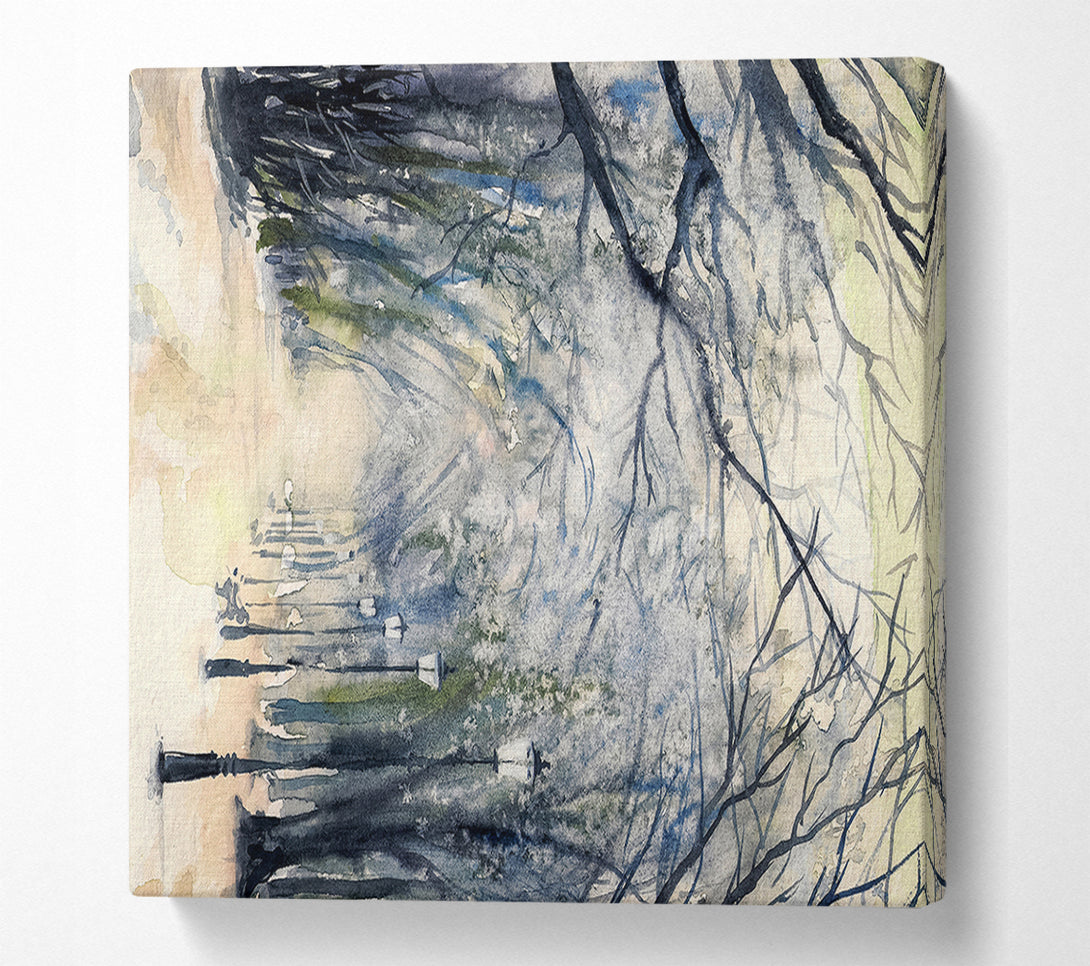  A Canvas Print of Tree Canopy Walk Canvas Art