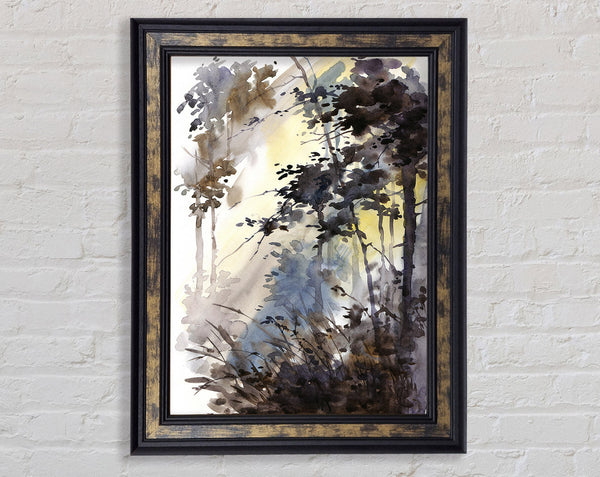 Chocolate Woodland Framed Print