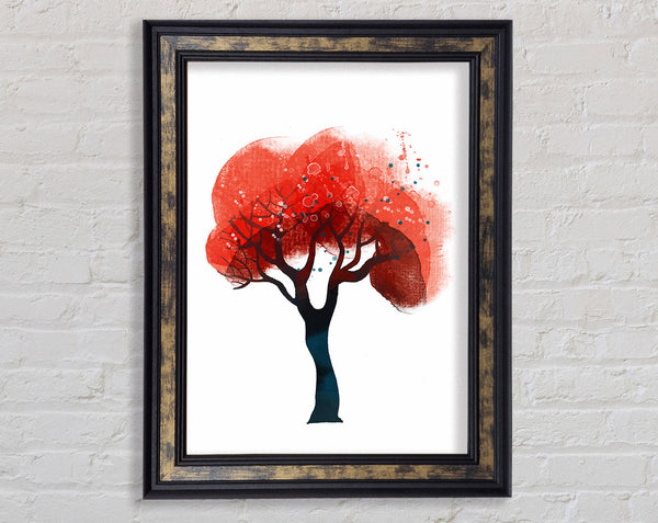 Red Tree Top Framed Print