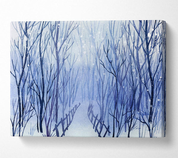  A Canvas Print of Winter Walk Sparkle Canvas Art
