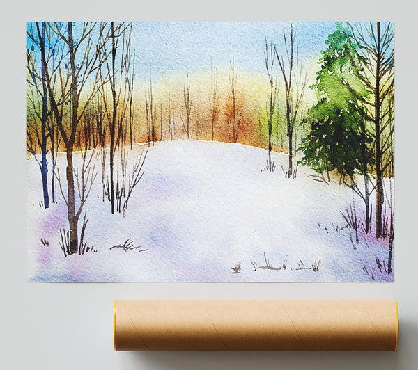 Trees In Winter Print