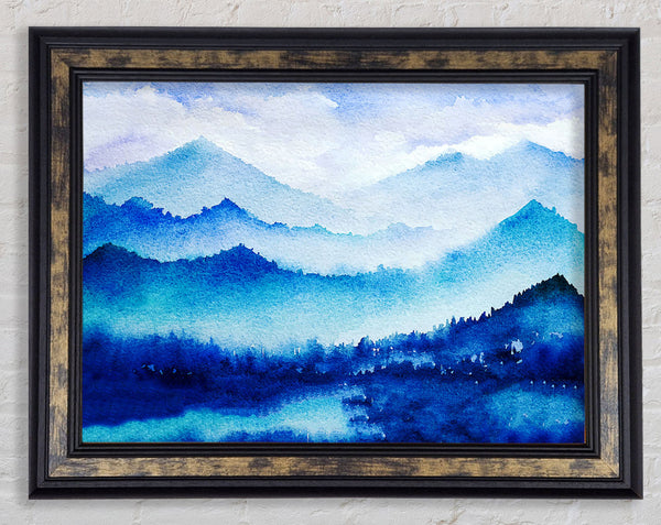 Ice Blue Winter Framed Print