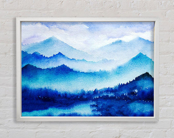 Ice Blue Winter Framed Print