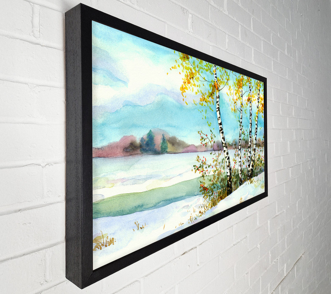  A Canvas Print of Silver Birch Winter Canvas Art