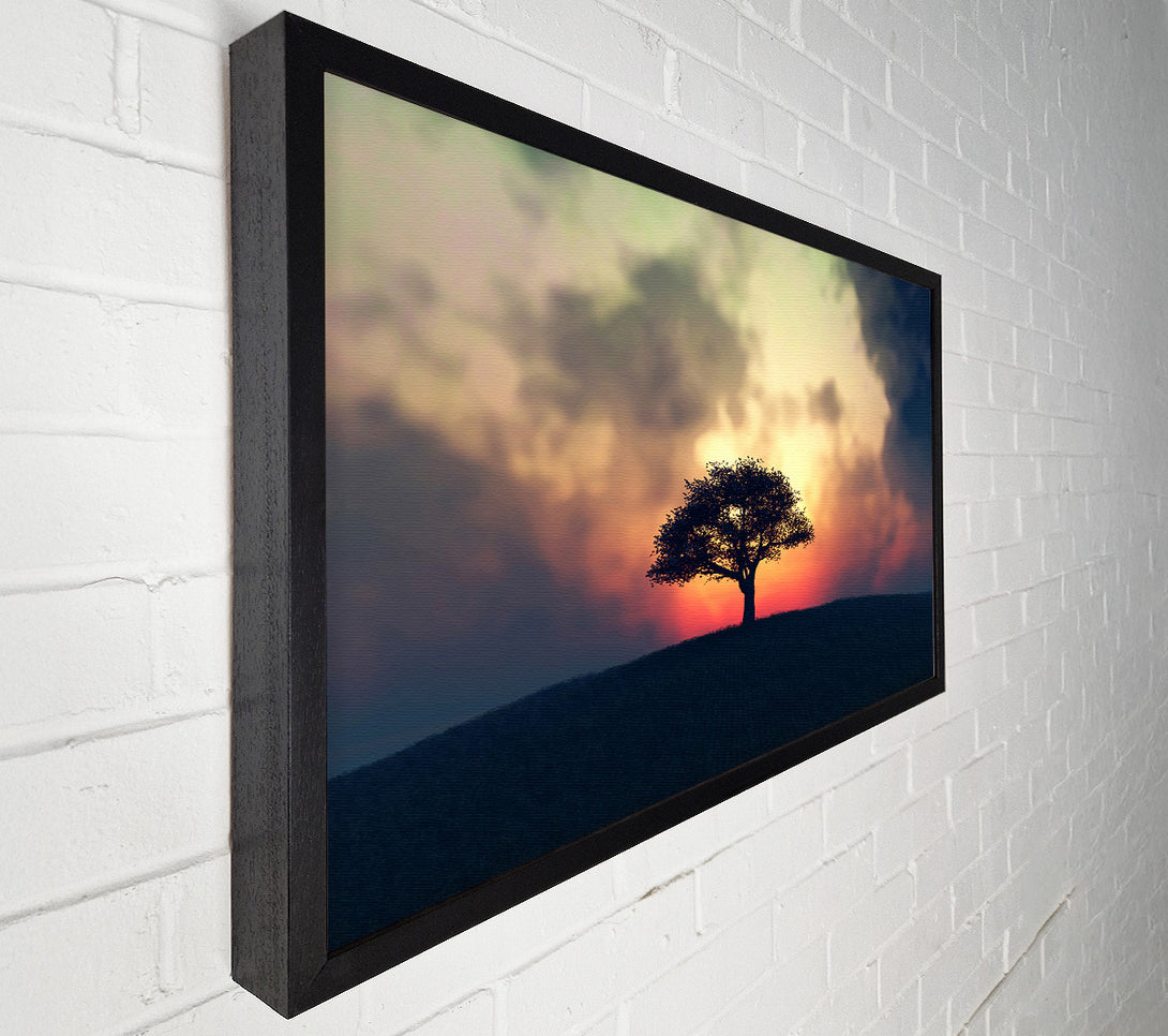  A Canvas Print of Sunset Tree Canvas Art
