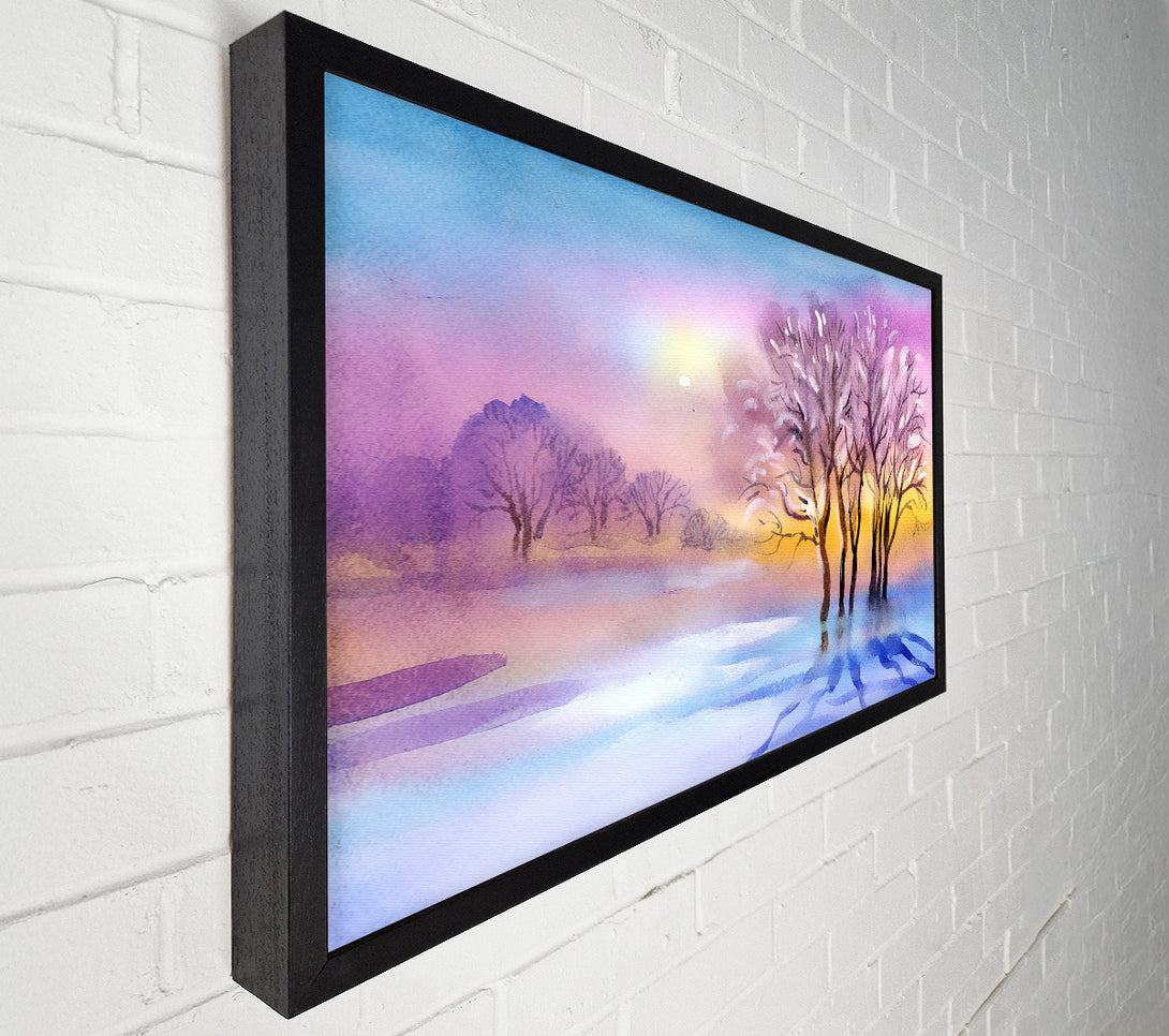  A Canvas Print of Ice Cold Winter Canvas Print