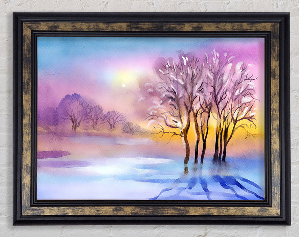 Ice Cold Winter Framed Print