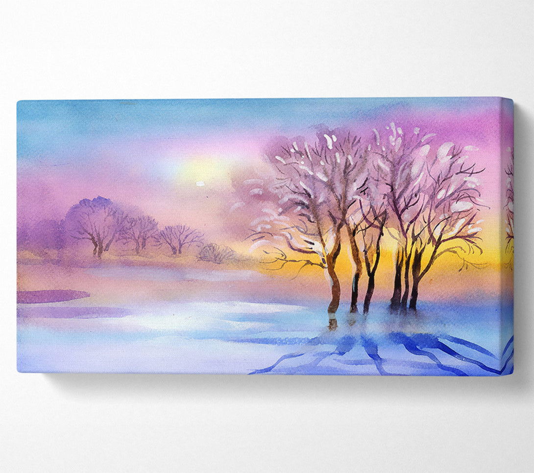  A Canvas Print of Ice Cold Winter Canvas Print