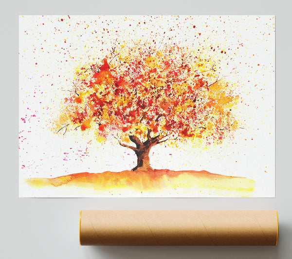 Stunning Autumn Tree Poster