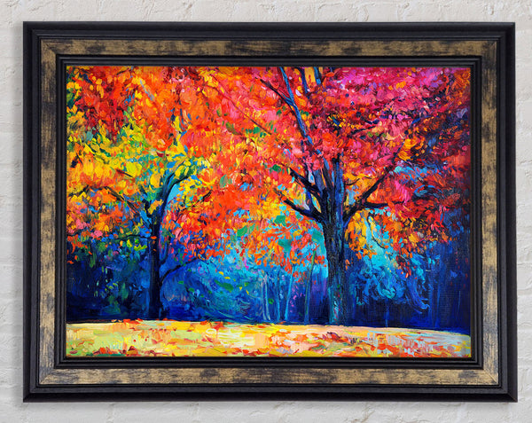 Magical Autumn Forest Framed Print