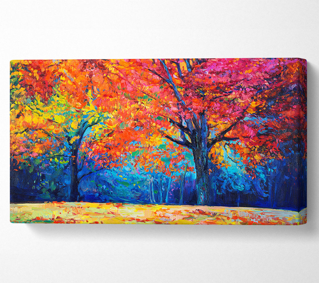  A Canvas Print of Magical Autumn Forest Canvas Print