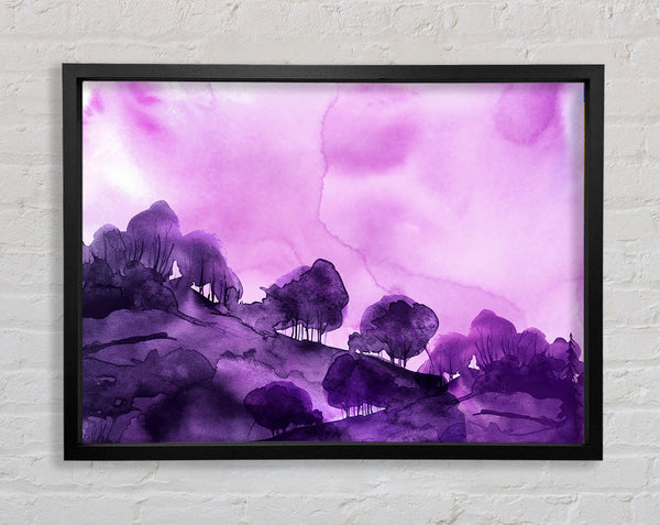 Lila Baum abstrakt