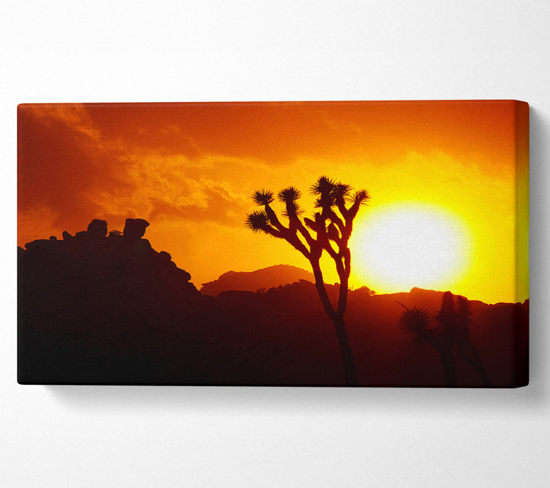  A Canvas Print of Sunset Desert Canvas Wall Art