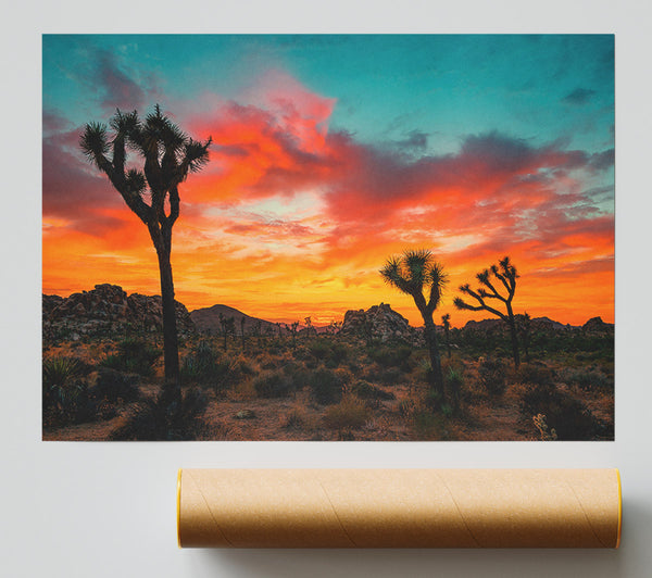 Sunset Desert Skies Giclee Print