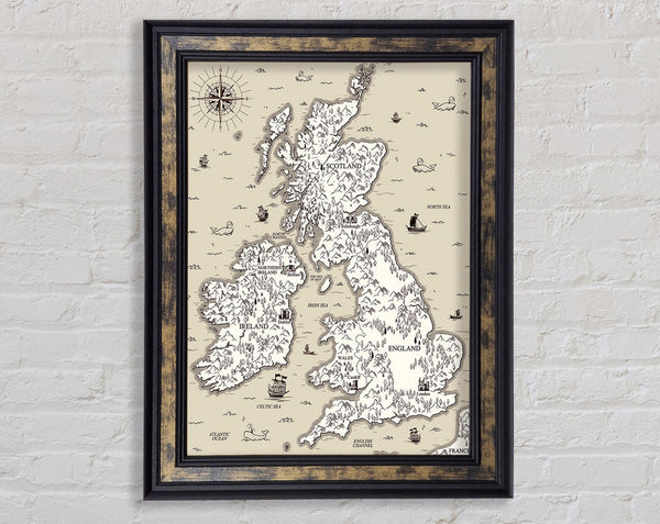 Scotland Island England And Wales Framed Print