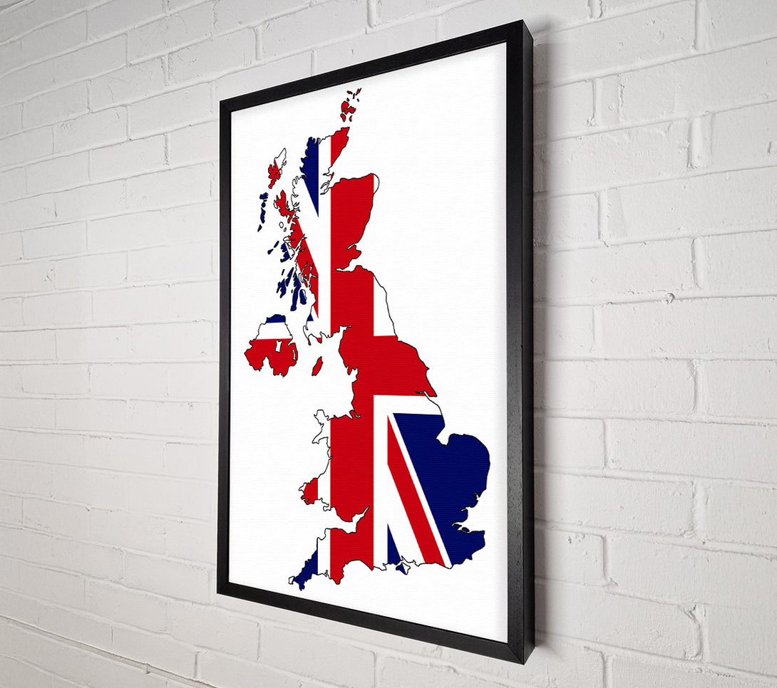  A Canvas Print of United Kingdom Flag 3 Canvas Wall Art