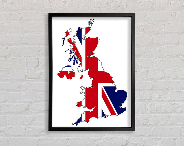 United Kingdom Flag 3 Framed Print