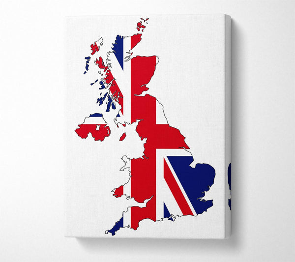  A Canvas Print of United Kingdom Flag 3 Canvas Wall Art