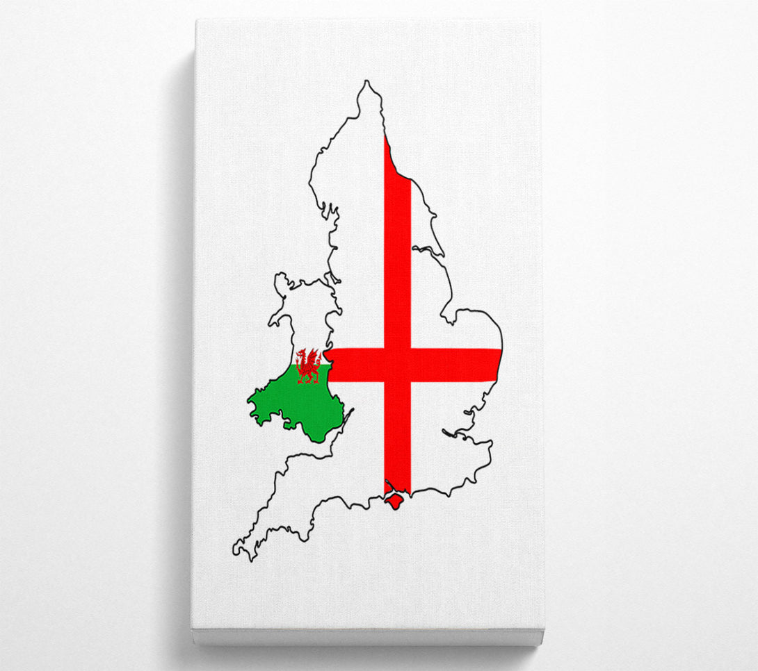  A Canvas Print of Wales And England Canvas Art