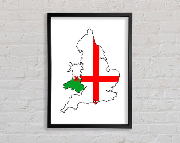 Wales And England Framed Print