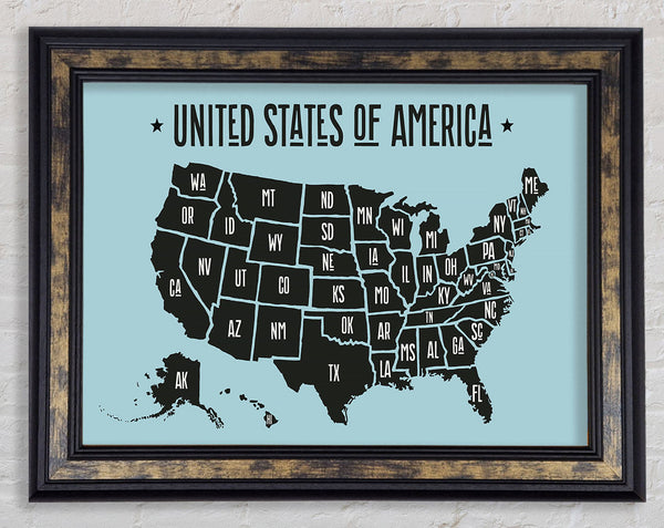 States Of America 2 Framed Print
