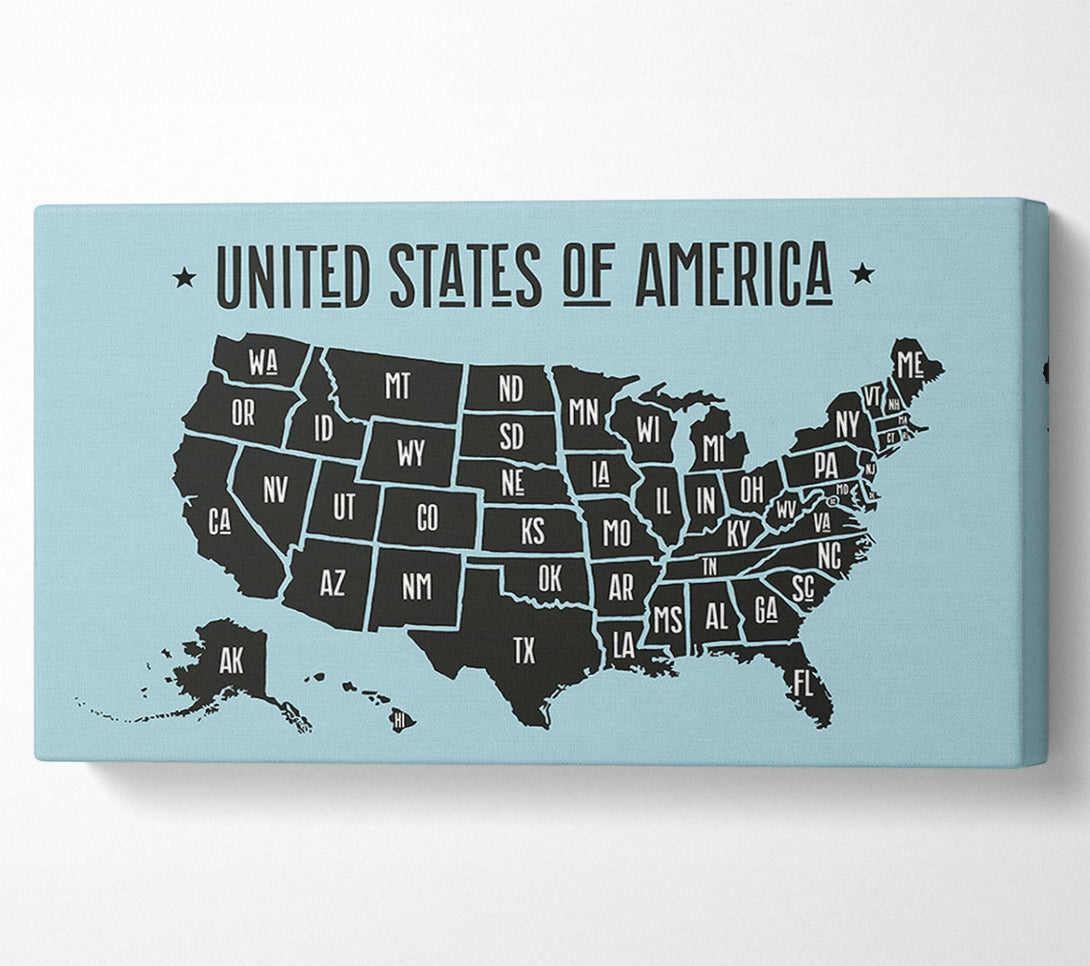  A Canvas Print of States Of America 2 Canvas Art