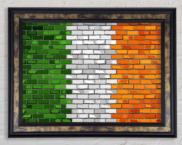 Irish Flag 2 Framed Print
