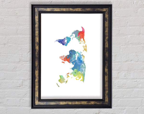 Map Of The World 10 Framed Print