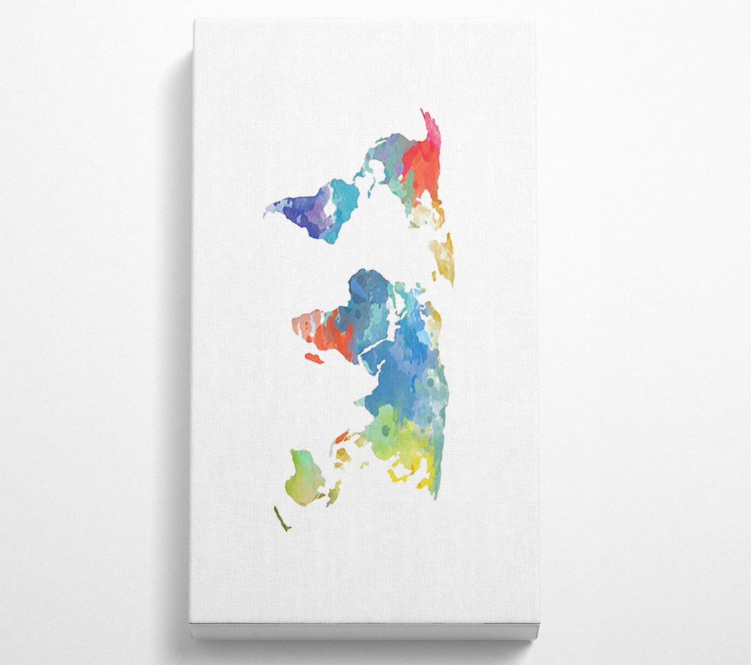  A Canvas Print of Map Of The World 10 Canvas Wall Art
