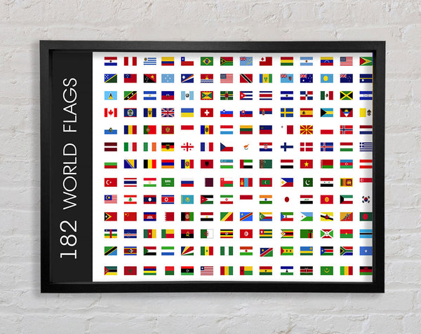World Flags Framed Print