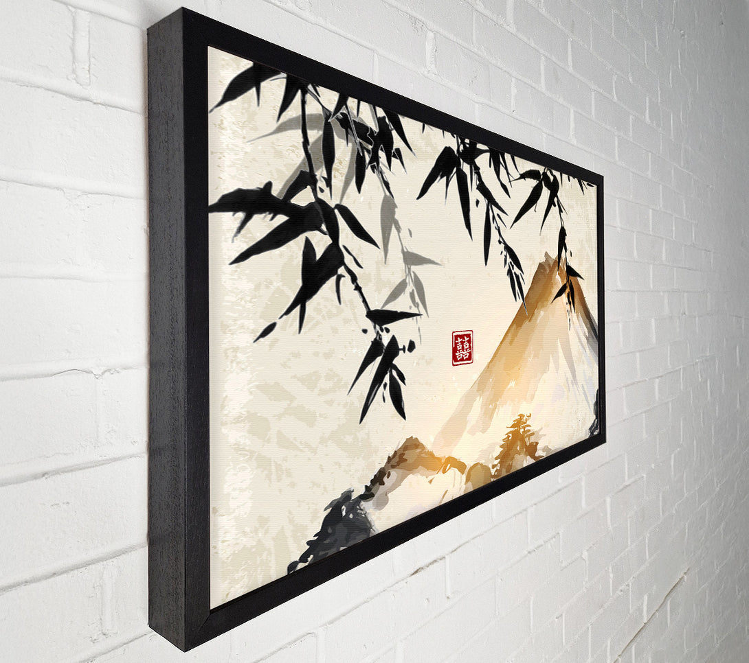  A Canvas Print of Japanese mountain bamboo Canvas Print
