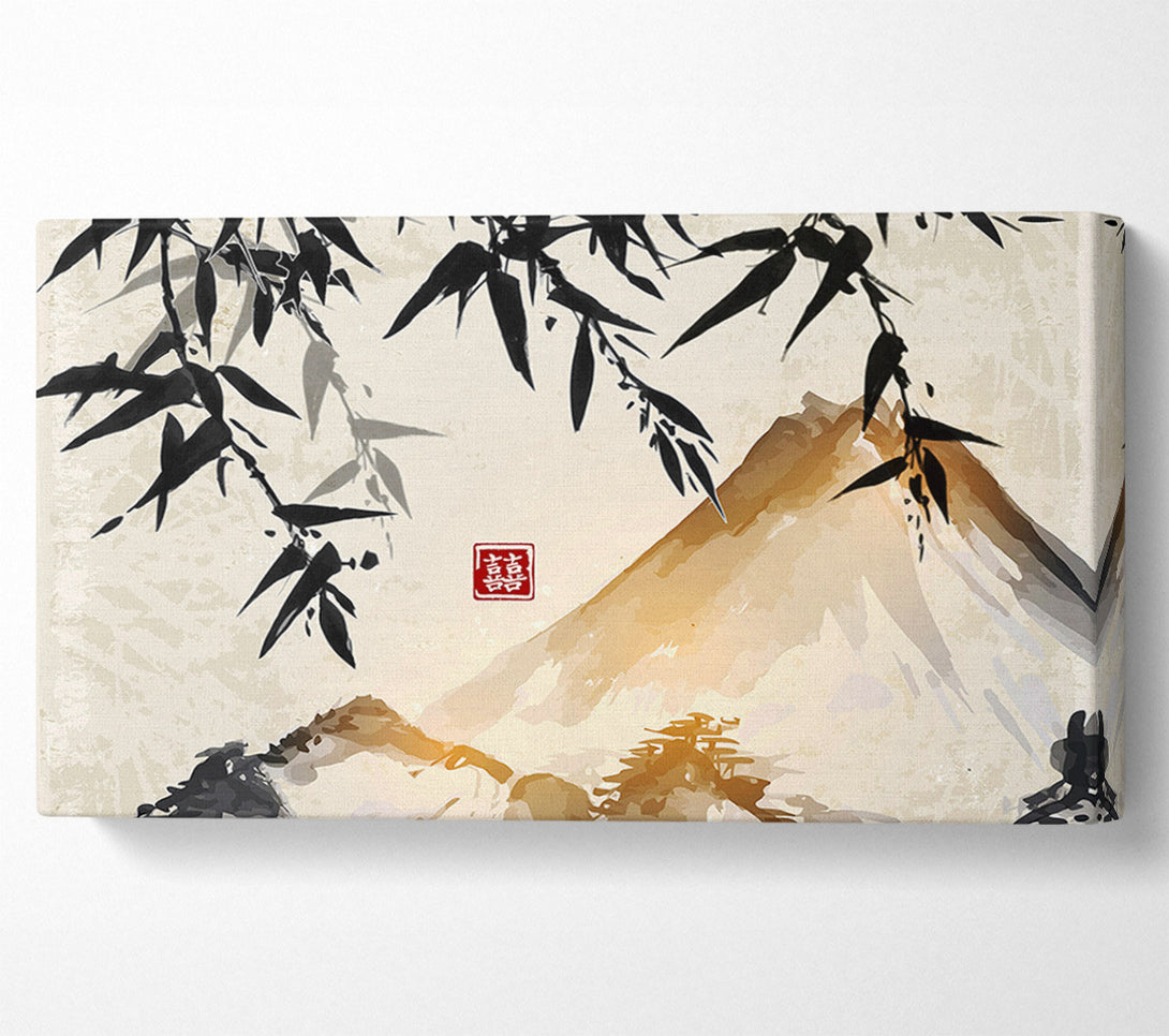  A Canvas Print of Japanese mountain bamboo Canvas Print