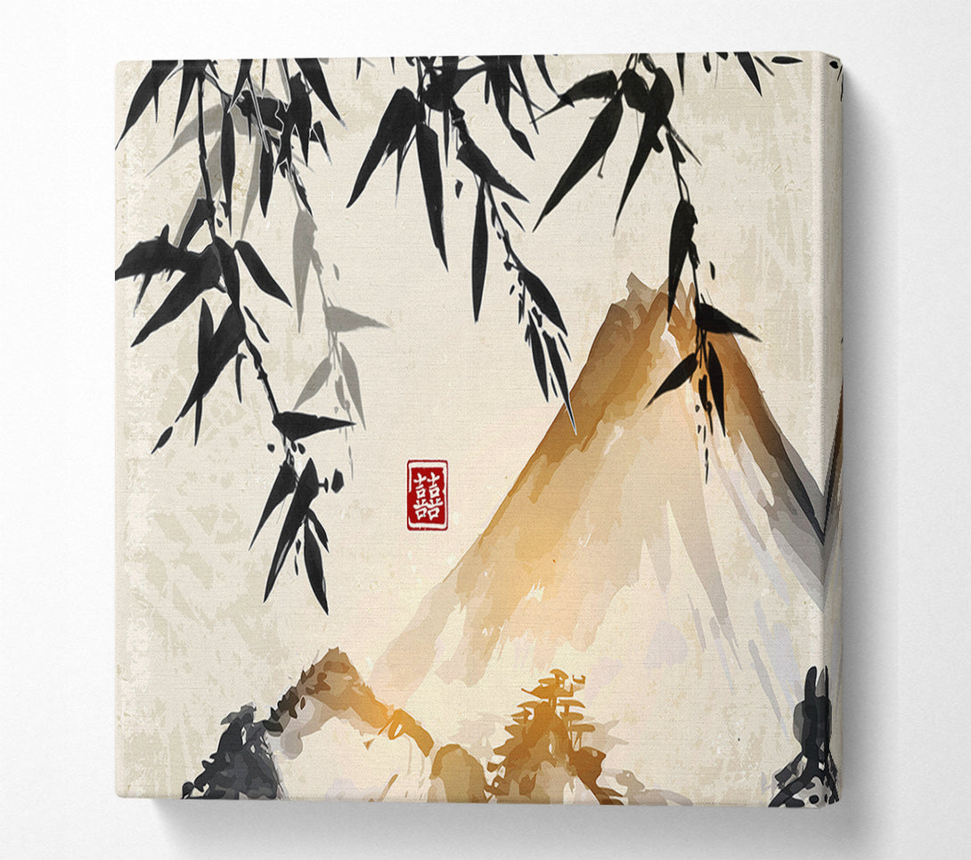  A Canvas Print of Japanese mountain bamboo Canvas Print