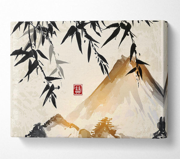  A Canvas Print of Japanese mountain bamboo Canvas Print