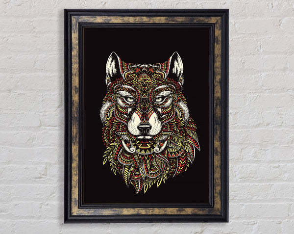 Indian Wolf Framed Print