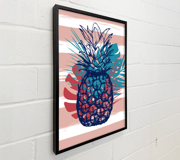 Pop Art Pineapple Palm Leaves
