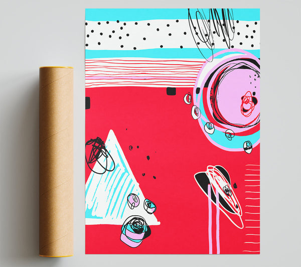 Triangles And Circles Poster