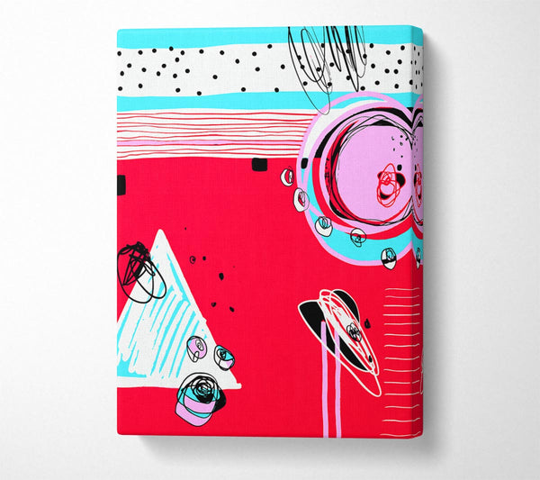  A Canvas Print of Triangles And Circles Canvas Art