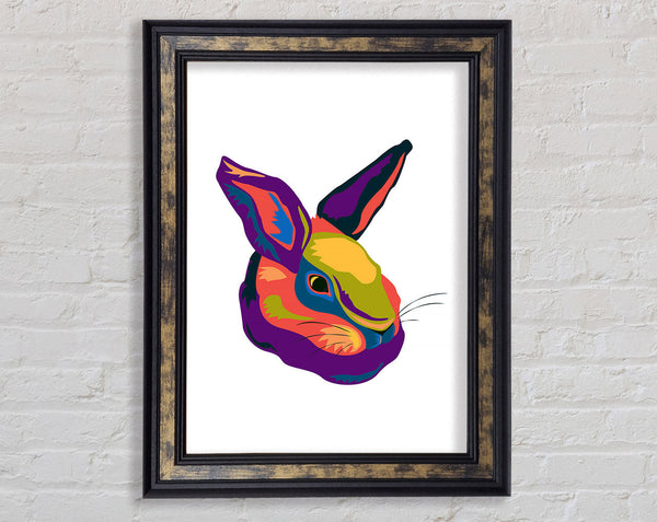 Pop Art Rabbit Framed Print